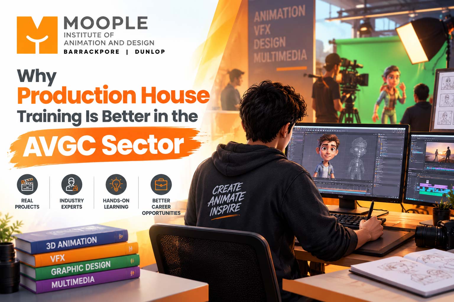 Why Production-Backed Institutes Are the Future of Learning Animation, VFX, Graphic Design & Game Design